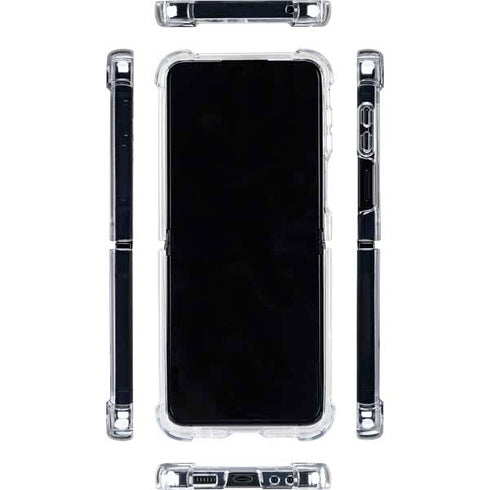 Vatican City Flag Distressed Galaxy Z Flip5 5G Clear Case